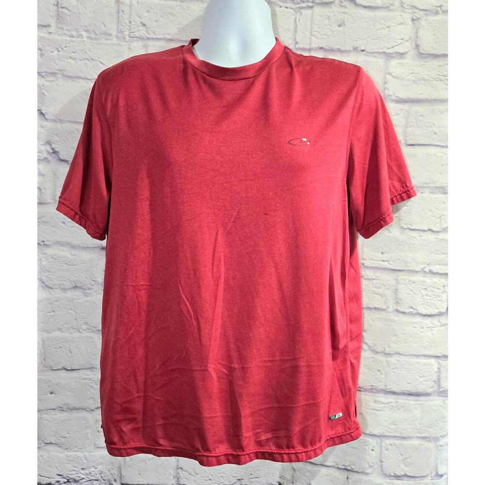 Champion Red Short Sleeves Duo Dry Men's Shirt Medium Lightweight